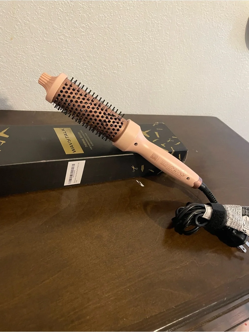 WAVYTALK Pink Thermal Round Brush - Volumizing Hot Air Brush